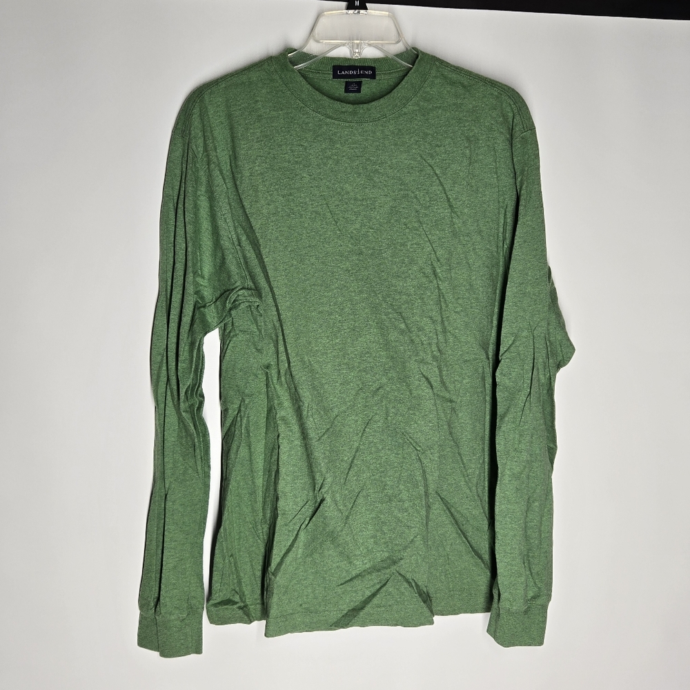 Lands' End Green Long Sleeve Tee